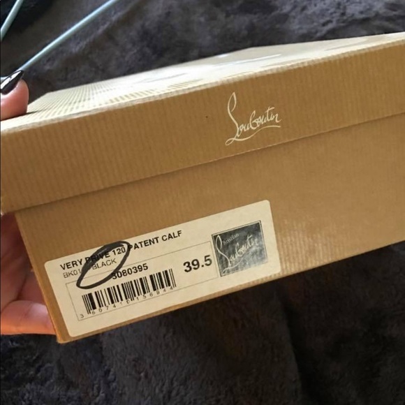 Christian Louboutin “Very Prive” 120 Patent Calf - Picture 2 of 5